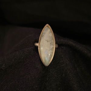 Sterling silver Moonstone ring size 8